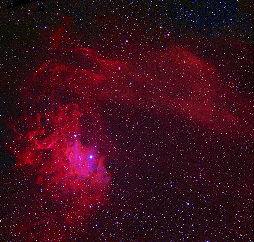 IC405 Flaming Tar Nebula in Auriga